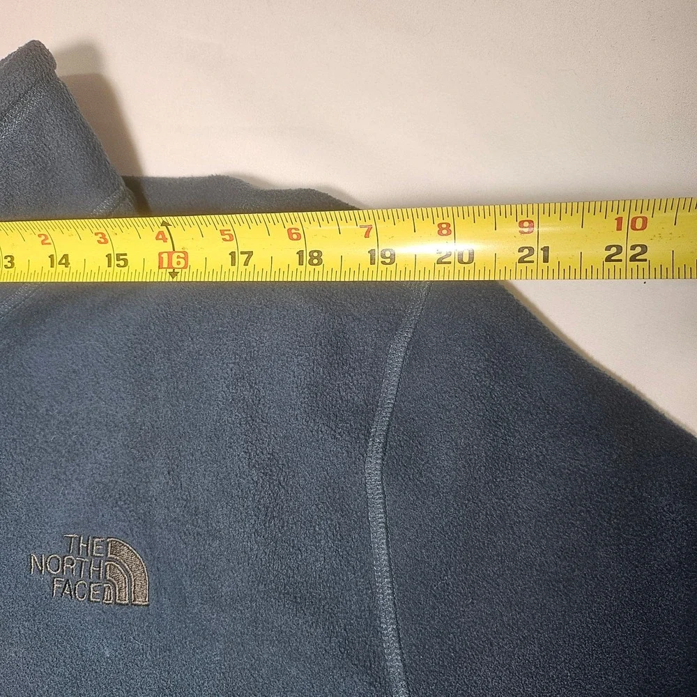 The North Face TKA 100 Fleece Pullover Mens XL Blue Quarter Zip Sweater